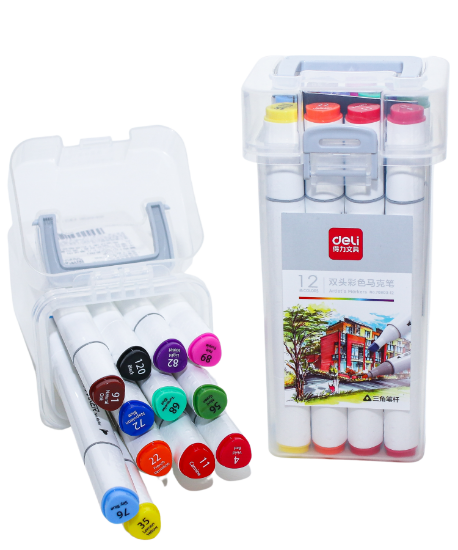 Picture of Deli Artists' Markers (12 pcs)