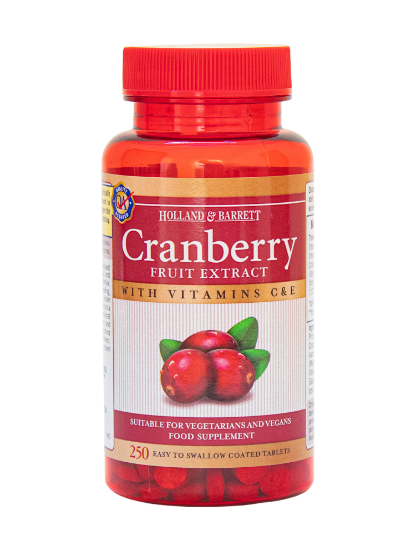 Picture of Holland & Barrett Cranberry Fruit Extract with Vitamins C & E 250 Tablets