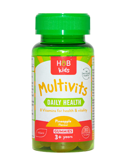 Picture of H&B Kids Multivits Gummies Pineapple Flavour 30 Gummies