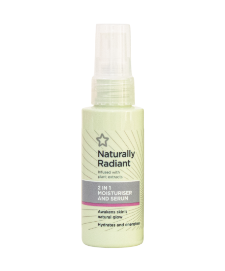 Picture of Superdrug Naturally Radiant 2-in-1 Moisturiser and Serum