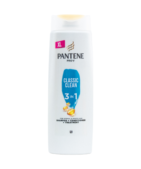 Picture of Pantene Pro-V Classic Clean 3in1 Shampoo + Conditioner + Treatment 450ml