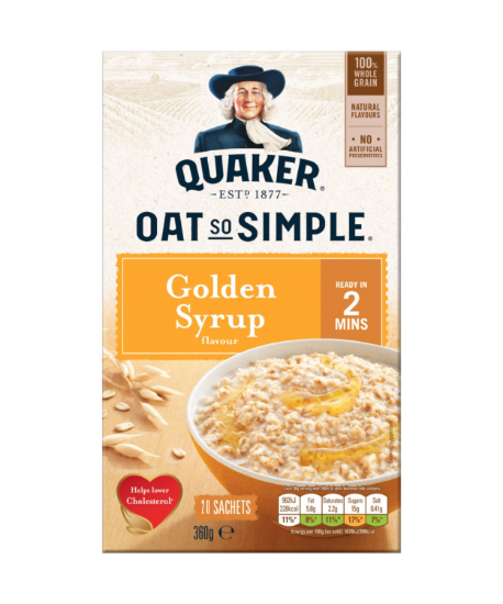 Picture of Quaker Oats Golden Syrup Flavour (20 Sachets) 720g