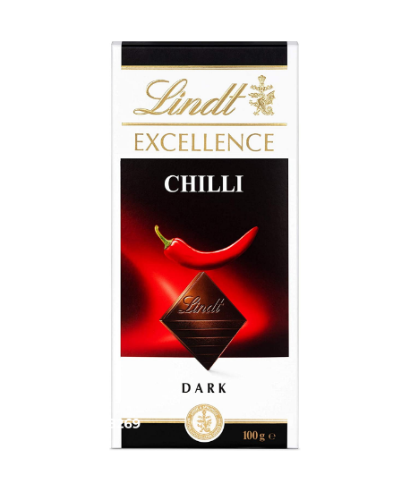 Picture of Lindt Excellence Chilli Dark Chocolate 100g