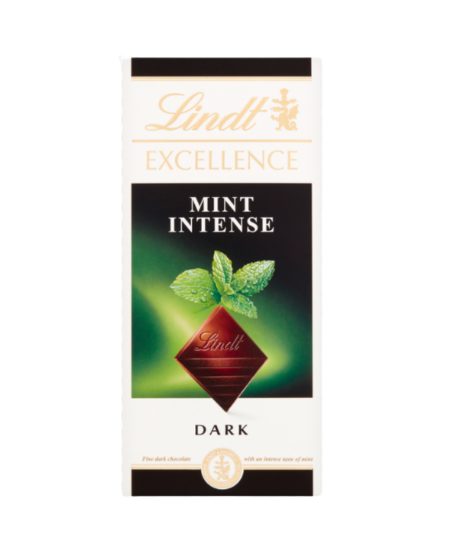 Picture of Lindt Excellence Mint Intense Dark Chocolate 100g