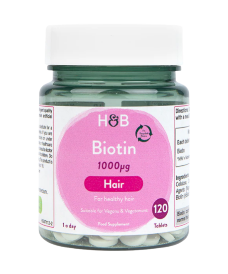 Picture of H&B Biotin Hair Food Supplement 120 Tablets