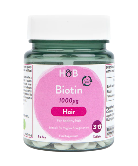 Picture of H&B Biotin Hair Food Supplement 30 Tablets