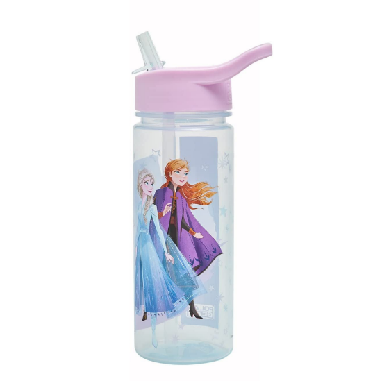 Picture of Polar Gear Disney Frozen Magic Personalized Sticker Water Bottle with Straw 500ml