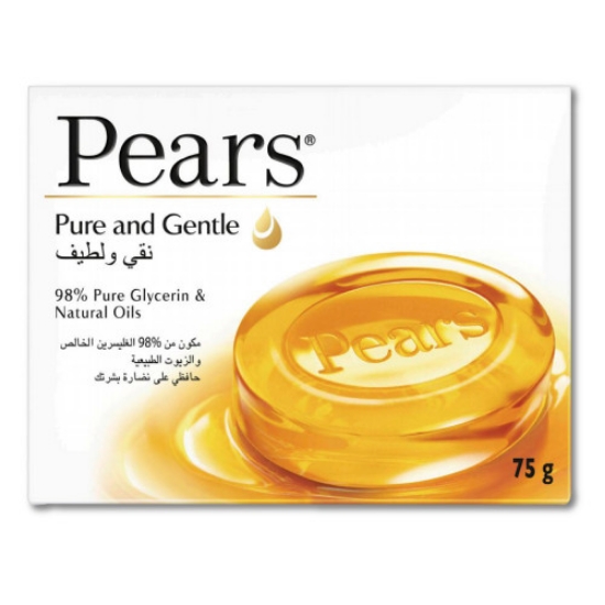 Picture of Pears Pure & Gentle Soap with Natural Oils 75g