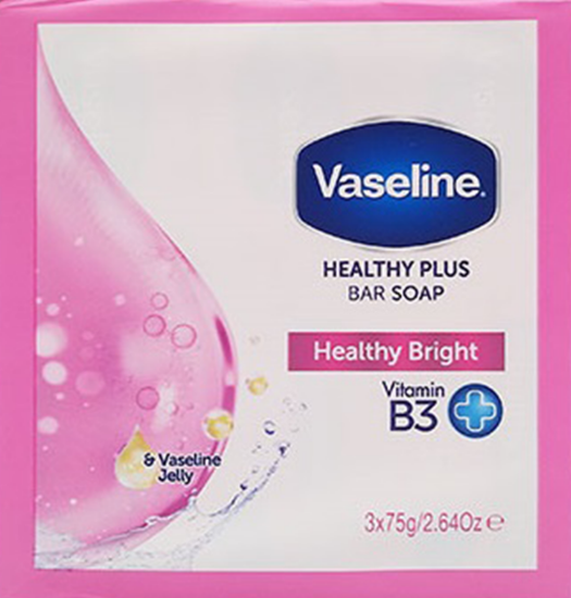 Picture of Vaseline Healthy Bright Bar Soap, Pack of 3*75g