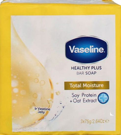 Picture of Vaseline Total Moisture Bar Soap, Pack of 3*75g