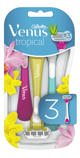 Picture of Gillette Venus Tropical Women's Disposable Razors, Pack of 3